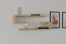 Hanah Home Eldo Sapphire Oak Estante de Pared